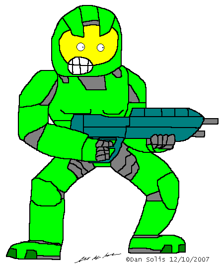 Mister Chief with MA5B Rifle