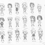 Chibi Doodles - Female Charas