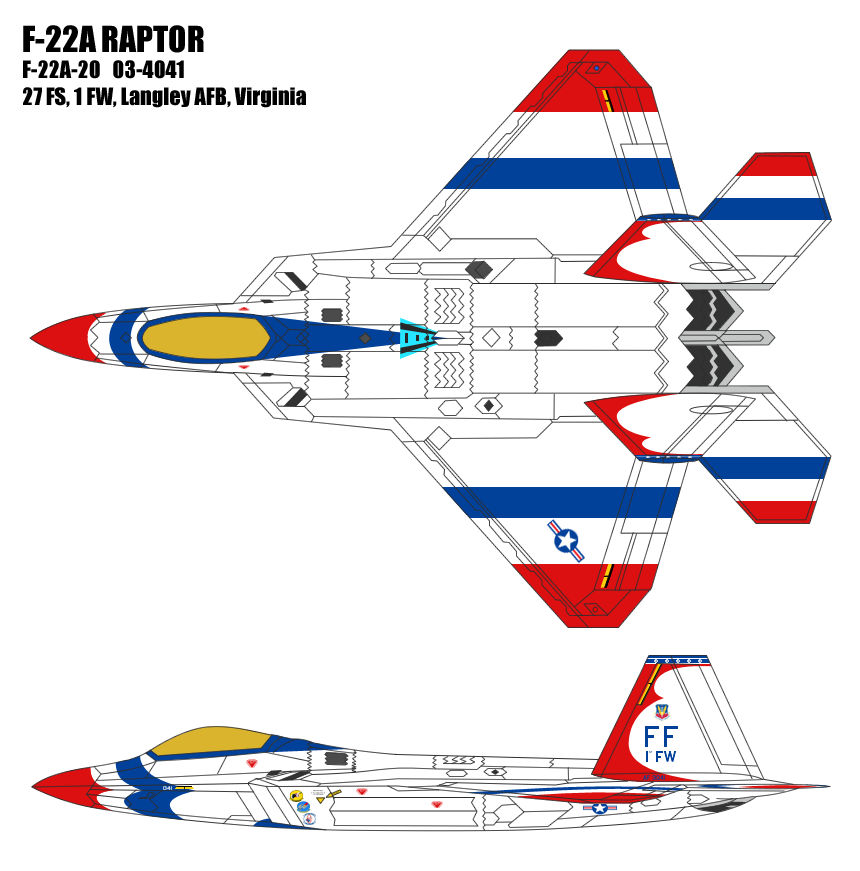 F-22A - Bicentennial Colors by BoggeyDan on DeviantArt
