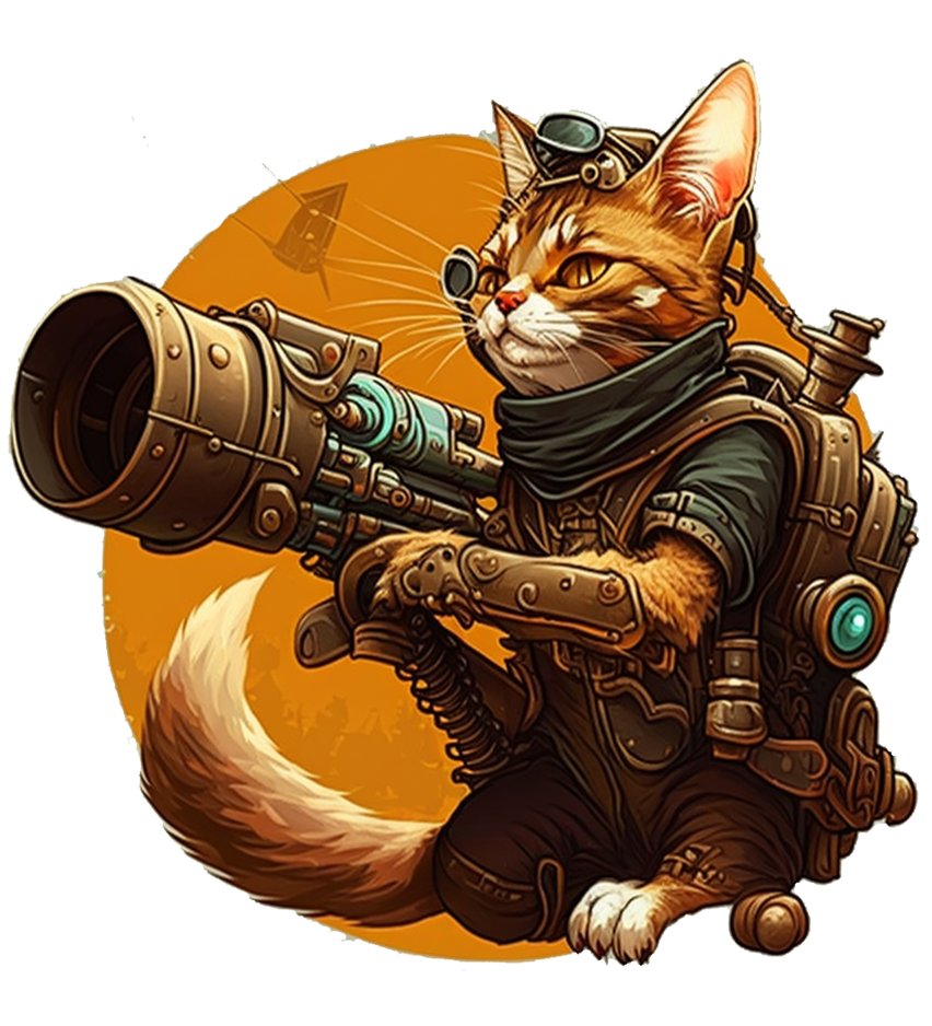 Cat with Rocket Launcher by amirajdas on DeviantArt