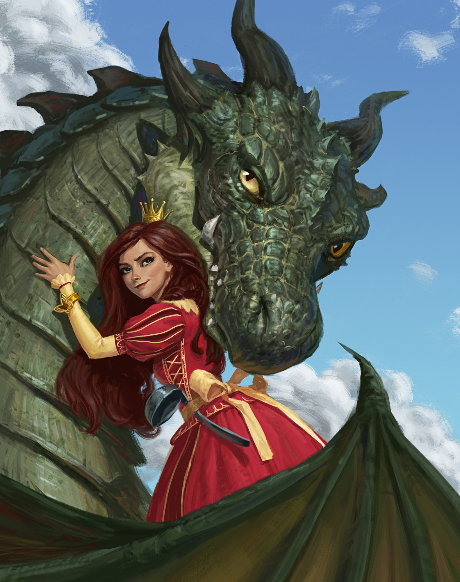 Princess and Dragon by NikitaNV on DeviantArt