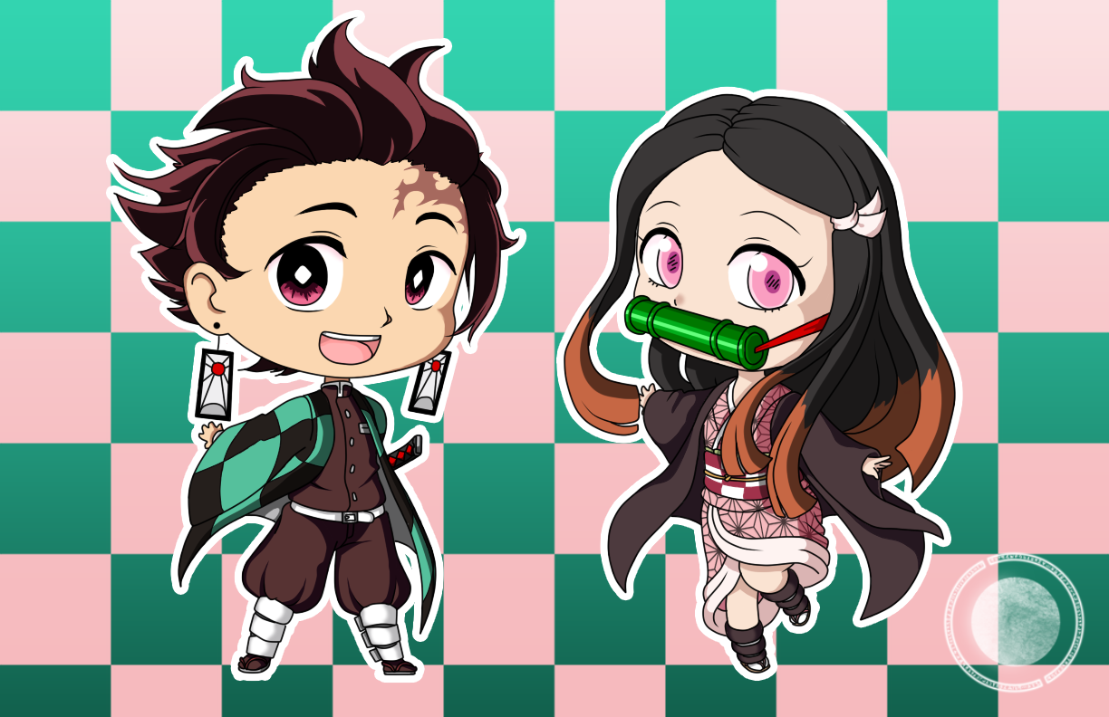 Chibi Tanjirou And Nezuko By YokaiWitch On DeviantArt chibi-tanjirou-and-nezuko-by-yokaiwitch-on-deviantart