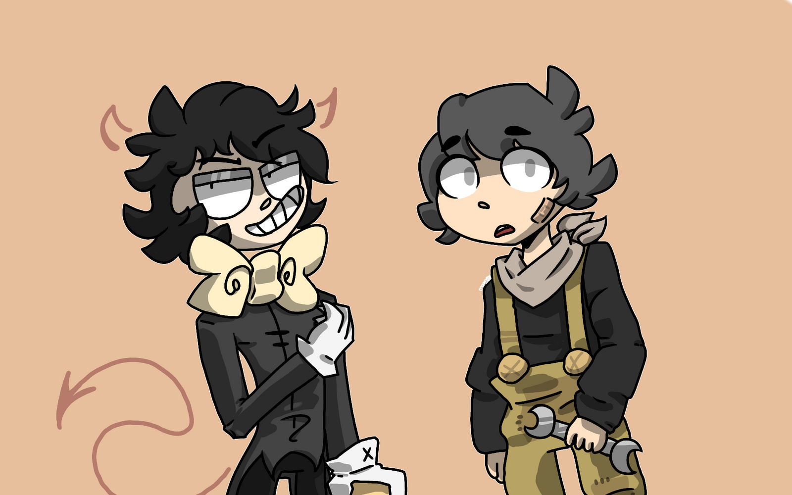 Bendy and Boris (as humans)