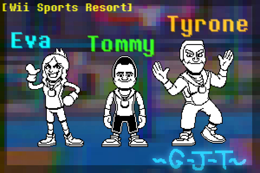 Wii Sports Resort] - Tommy, Eva, and Tyrone by GreenJuniperTree on  DeviantArt