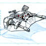 Snowspeeder sketchcard