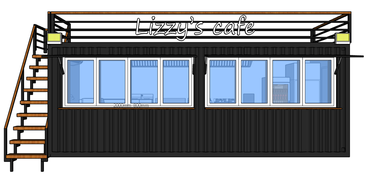 Shipping Container Cafe Design by ETOfoodtrailer on DeviantArt