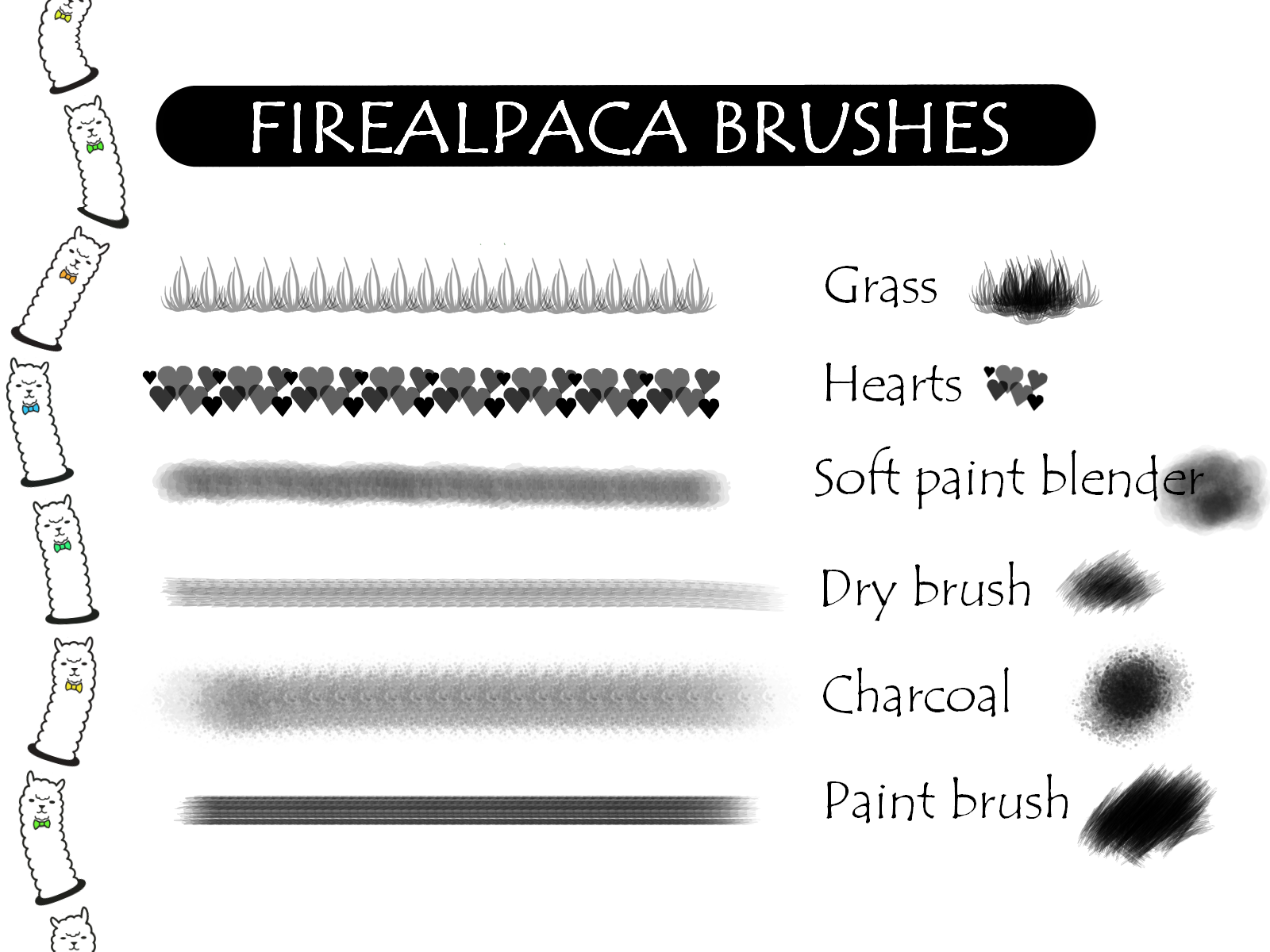 Brush Pack 2 - FireAlpaca by BlueTheWolfie on DeviantArt