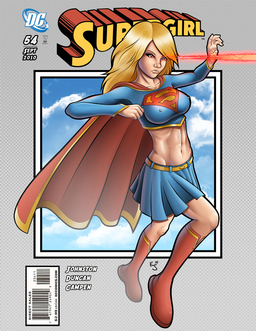 Supergirl Heat Vision by Spacecowboytv