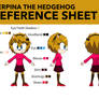 Derpina the hedgehog-Reference Sheet