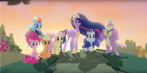 MLP FIM Group Shot - Goodbye.