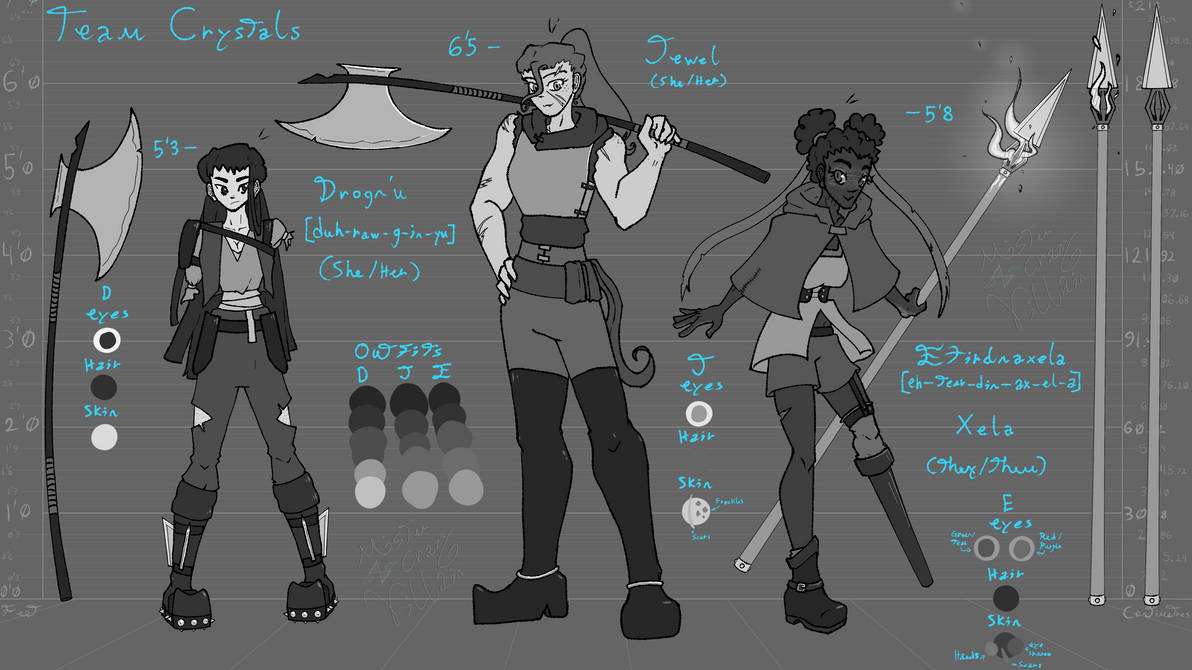 Team Crystals ref by MisterCrazyVillain on DeviantArt