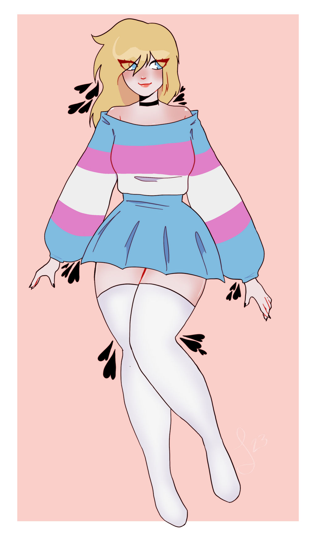 Trans Woman Deviantart trans pride!! (commission) by CoreRain on DeviantArt
