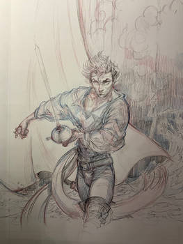 Don Juan des Flots Act I cover art pencils