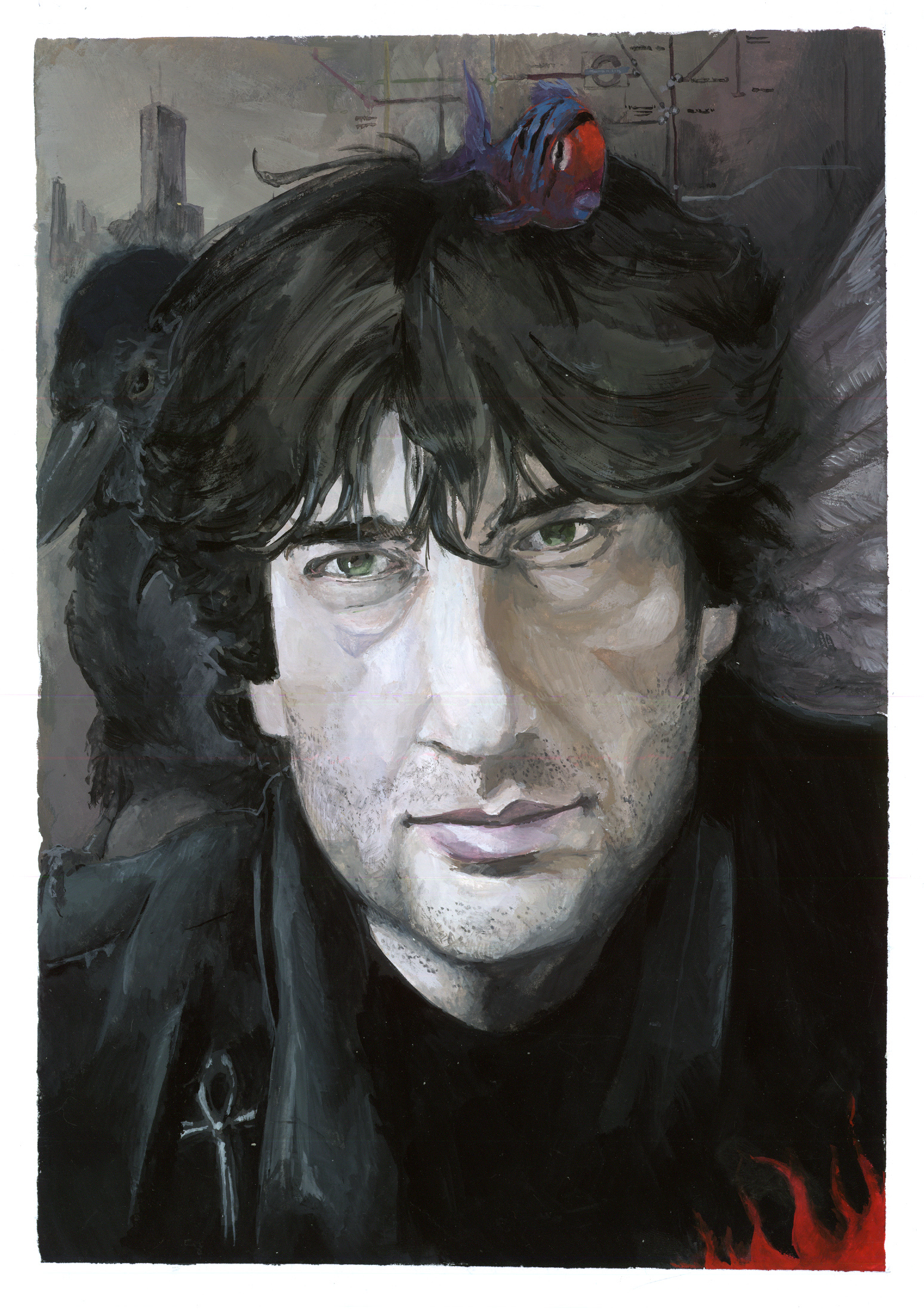 Neil Gaiman portrait