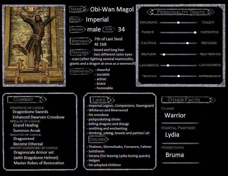 Skyrim template - Obi-Wan Magol