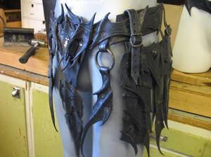 Drow leg armor belt 2