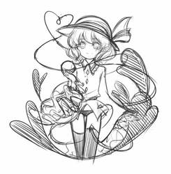 Komeiji Koishi quick sketch