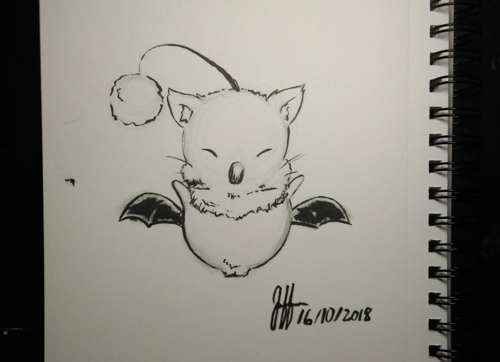 Moogle Writing Moogle by Okishop on DeviantArt