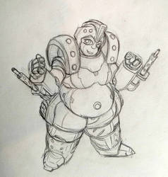 Chubby transformer Sketch