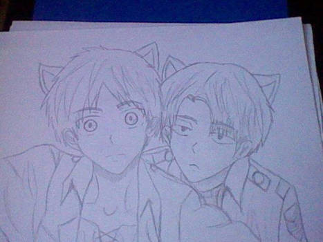 Eren x Levi Drawing 2