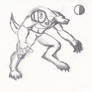 Werewolf rough sketch