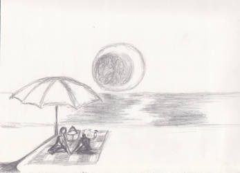 Beach Scene (Rough Sketch)