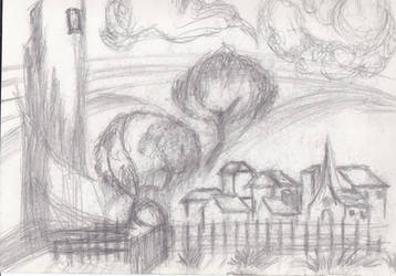 Small Town Rough Sketch