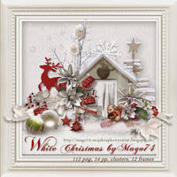 Share White Christmas Scrap