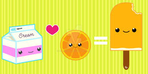 When Cream loves an Orange