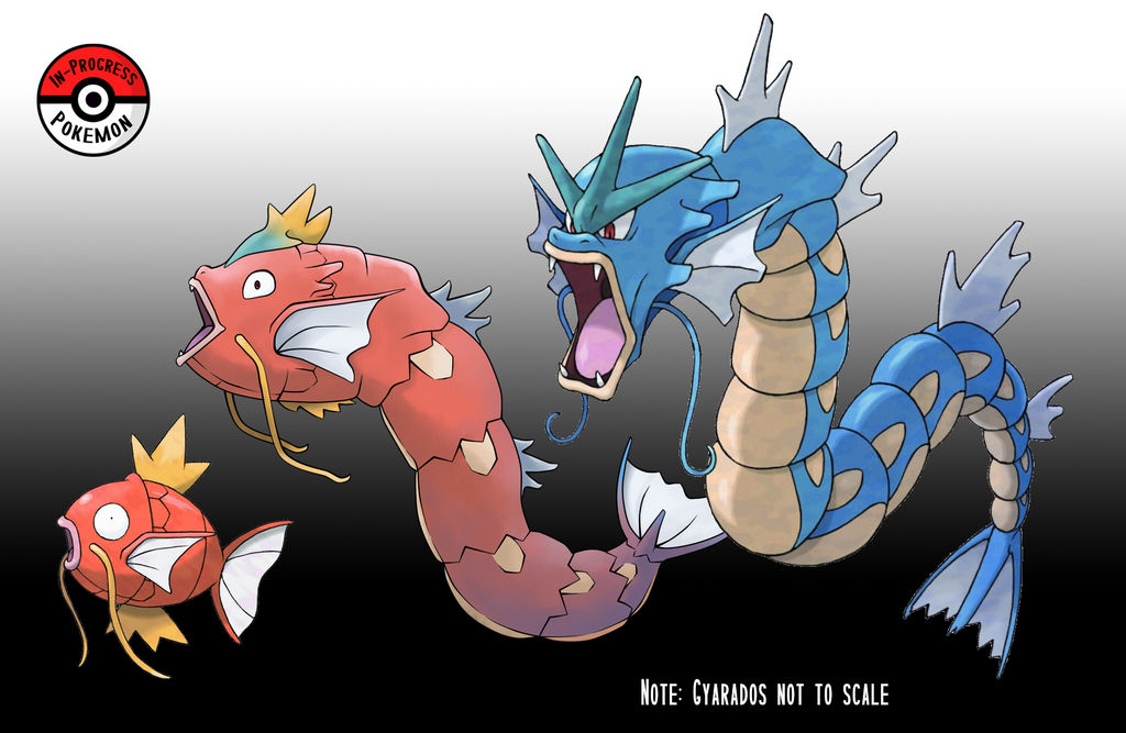 129 - 130 Magikarp Line by InProgressPokemon on DeviantArt