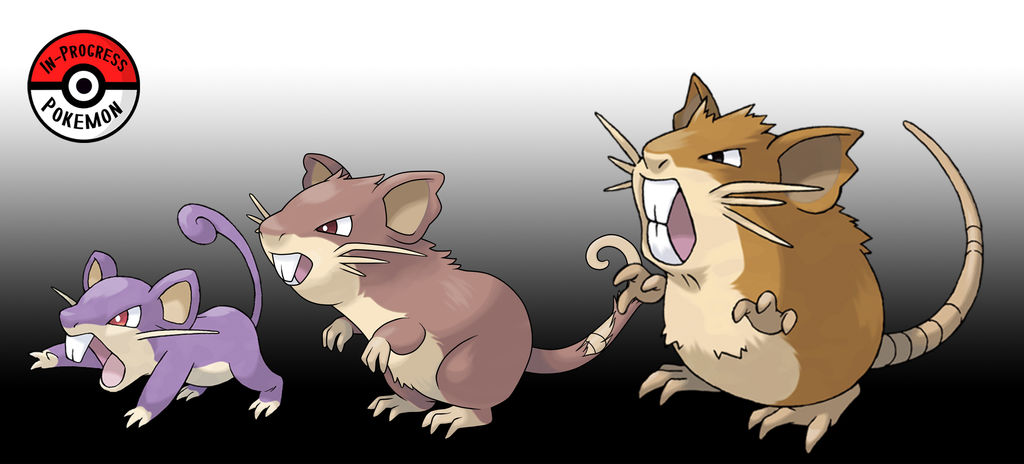 019 - 020 Rattata Line (Redo) by InProgressPokemon on DeviantArt