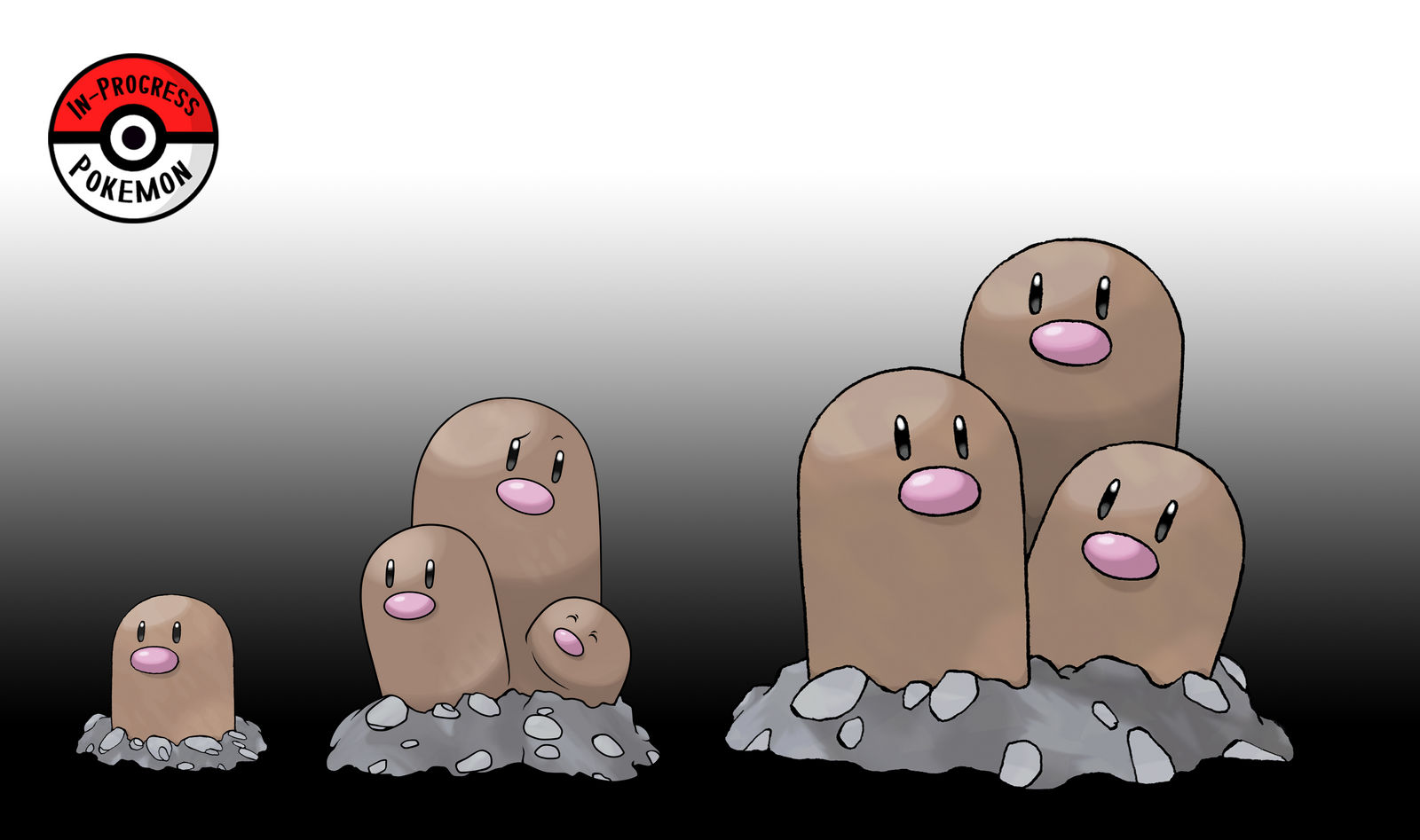 Line Drawing Diglet 050 - 051 Diglett Line by InProgressPokemon on DeviantArt
