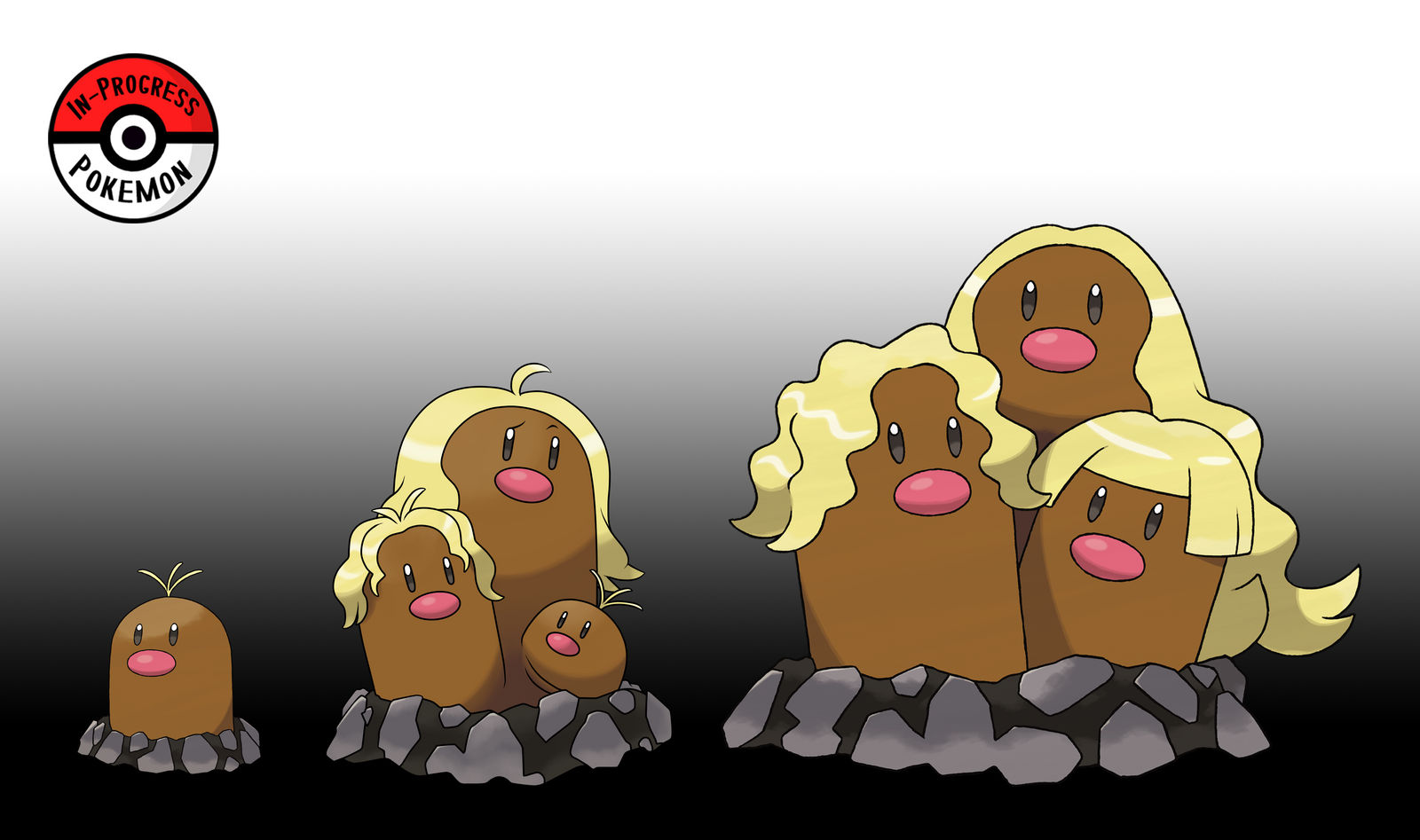 050A - 051A Diglett Line by InProgressPokemon on DeviantArt