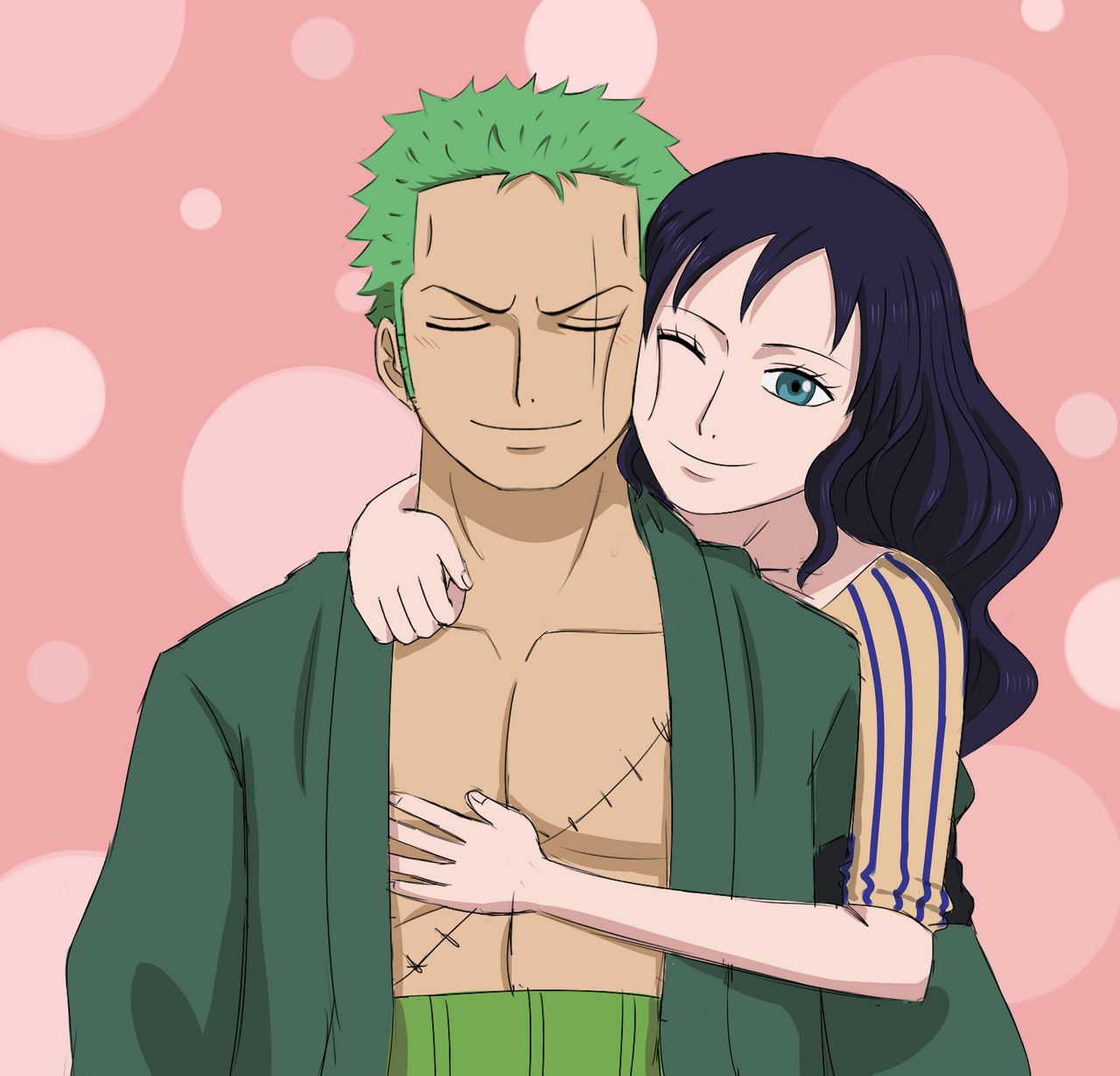 ONE PIECE fess on X: *opf NL zoro x robin 💜 you're staring 💚 then,  don't be too pretty  / X
