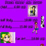 Commission sheet Open Digital art