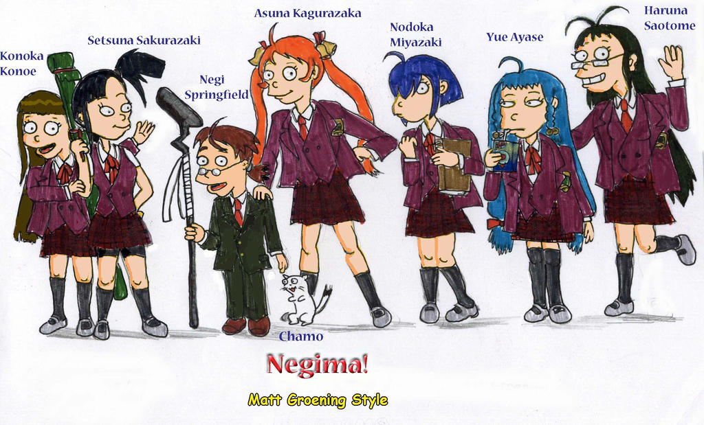 Negima Deviantart Negima Simpsons024 by andrewtodaro on DeviantArt