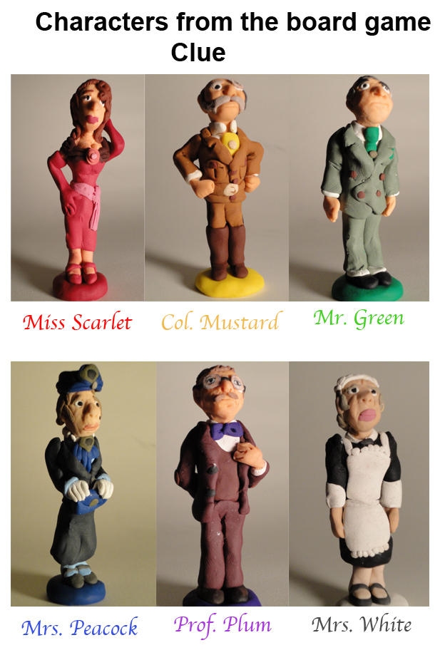 Clue Character Collage by andrewtodaro on DeviantArt