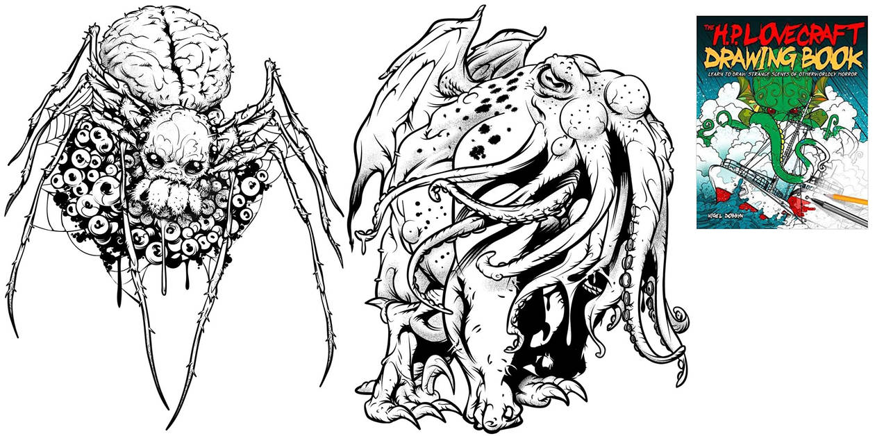 The H. P. Lovecraft Drawing Book by handtoeye