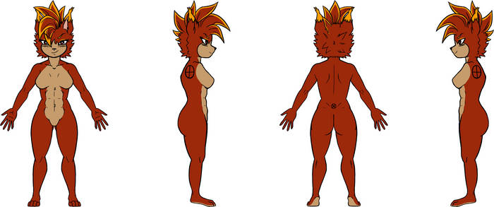 2018 ''Wildfire'' Kin Reference Sheet (NUDE)