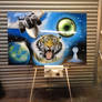 Airbrush painting lacquered: time lapse link below