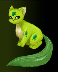 Green cat?