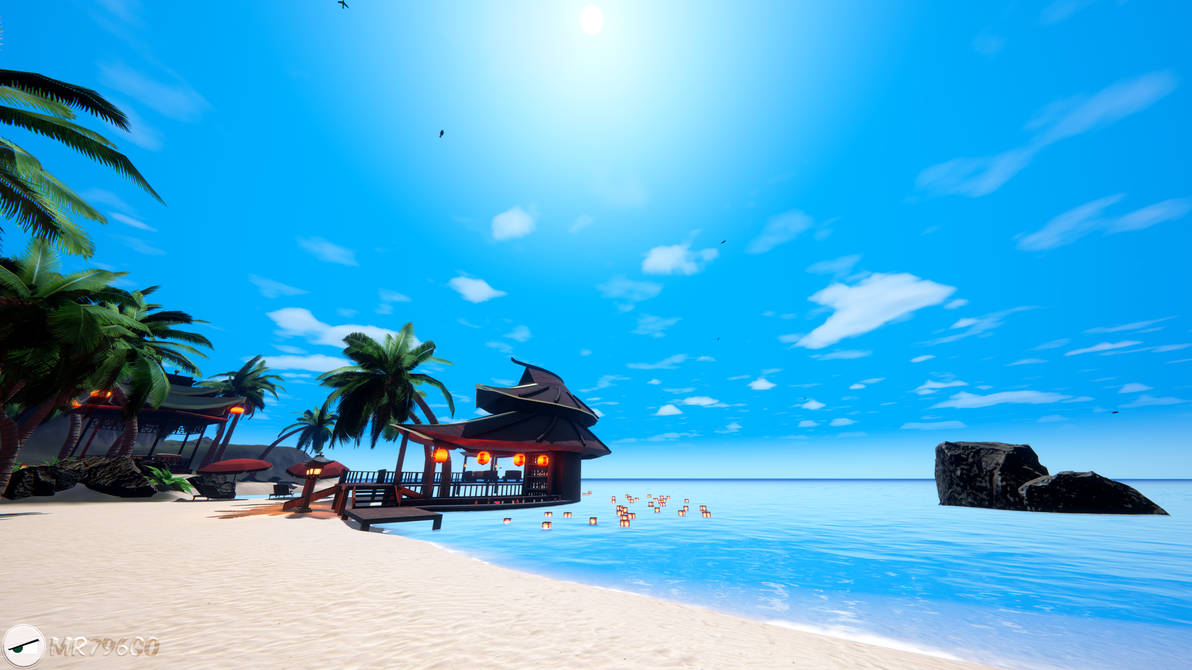 VRChat | Tropical Beach in June by Wolvegrapher on DeviantArt