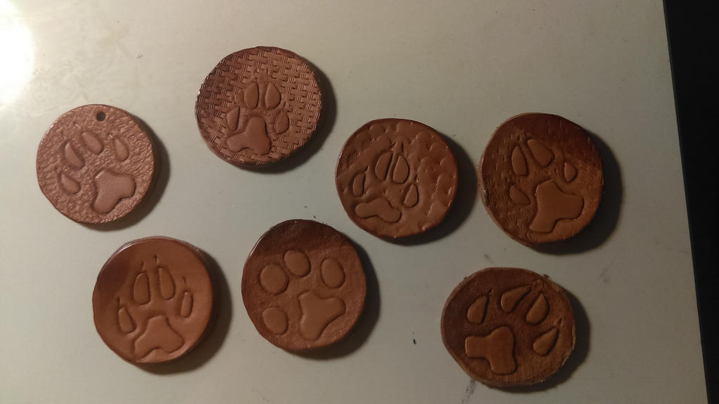 Paw Trinkets WIP - Tooled