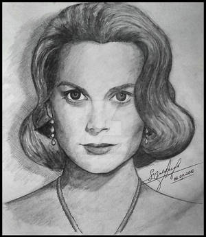 Grace Kelly, Princess of Monaco - Pencil portrait