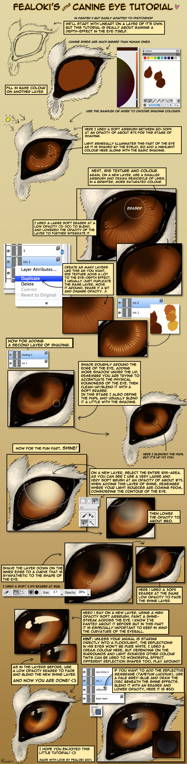 A Little Canine Eye Tutorial