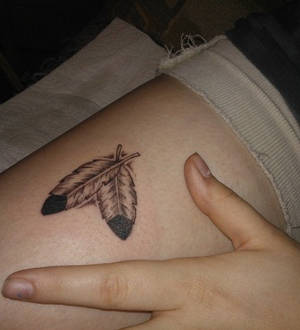 My new feathers, tattooed by mahself