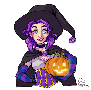 Witchy Abigail from Stardew Valley