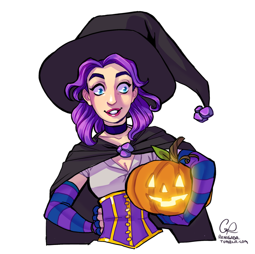 Witchy Abigail from Stardew Valley