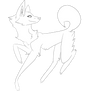 .:FREE LINEART:. - Dog/Wolf