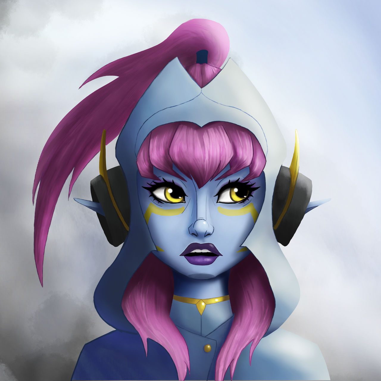 Alien girl by Everholytus on DeviantArt